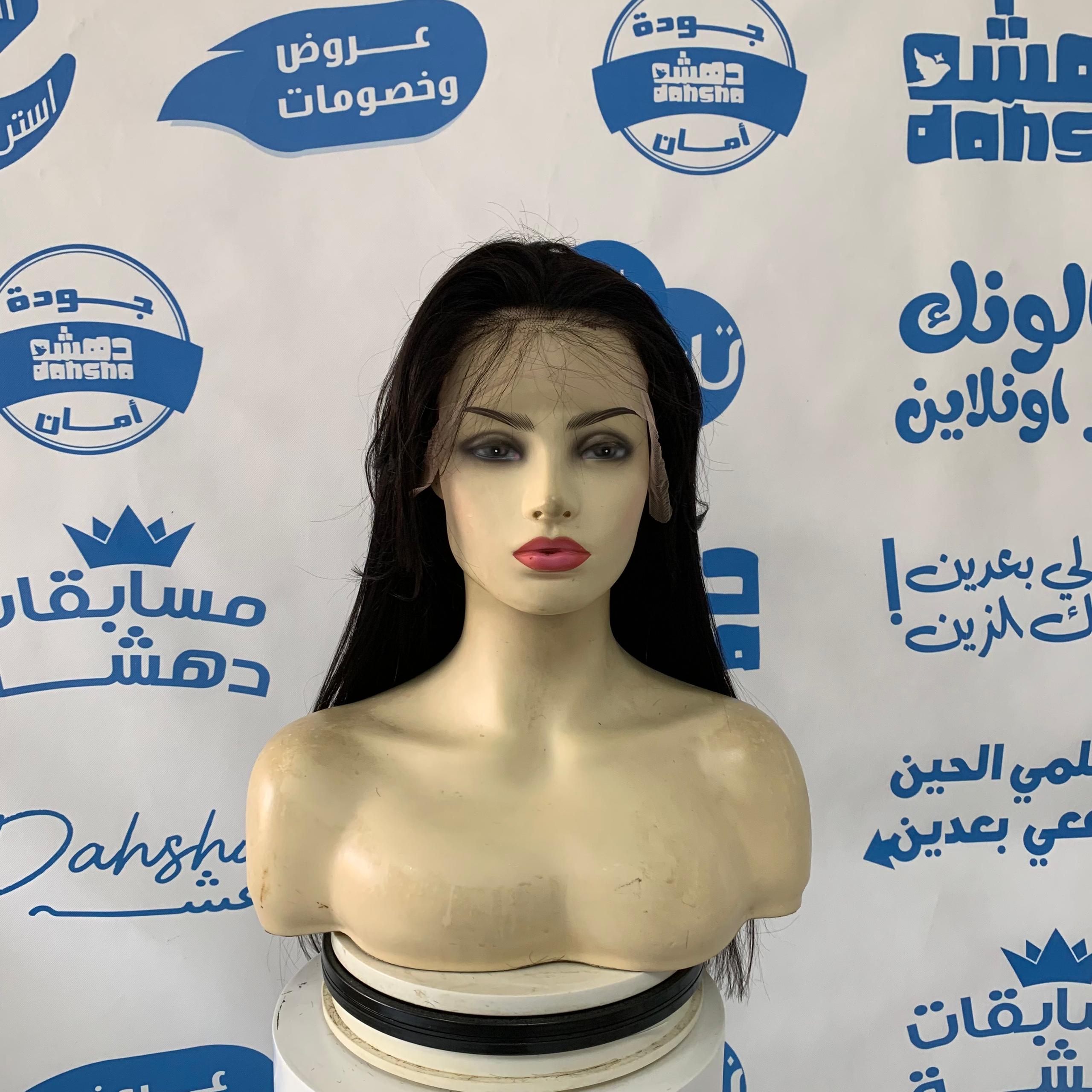 باروكه شعر طبيعي 18 انش كثافه 250%  غره جانبيه