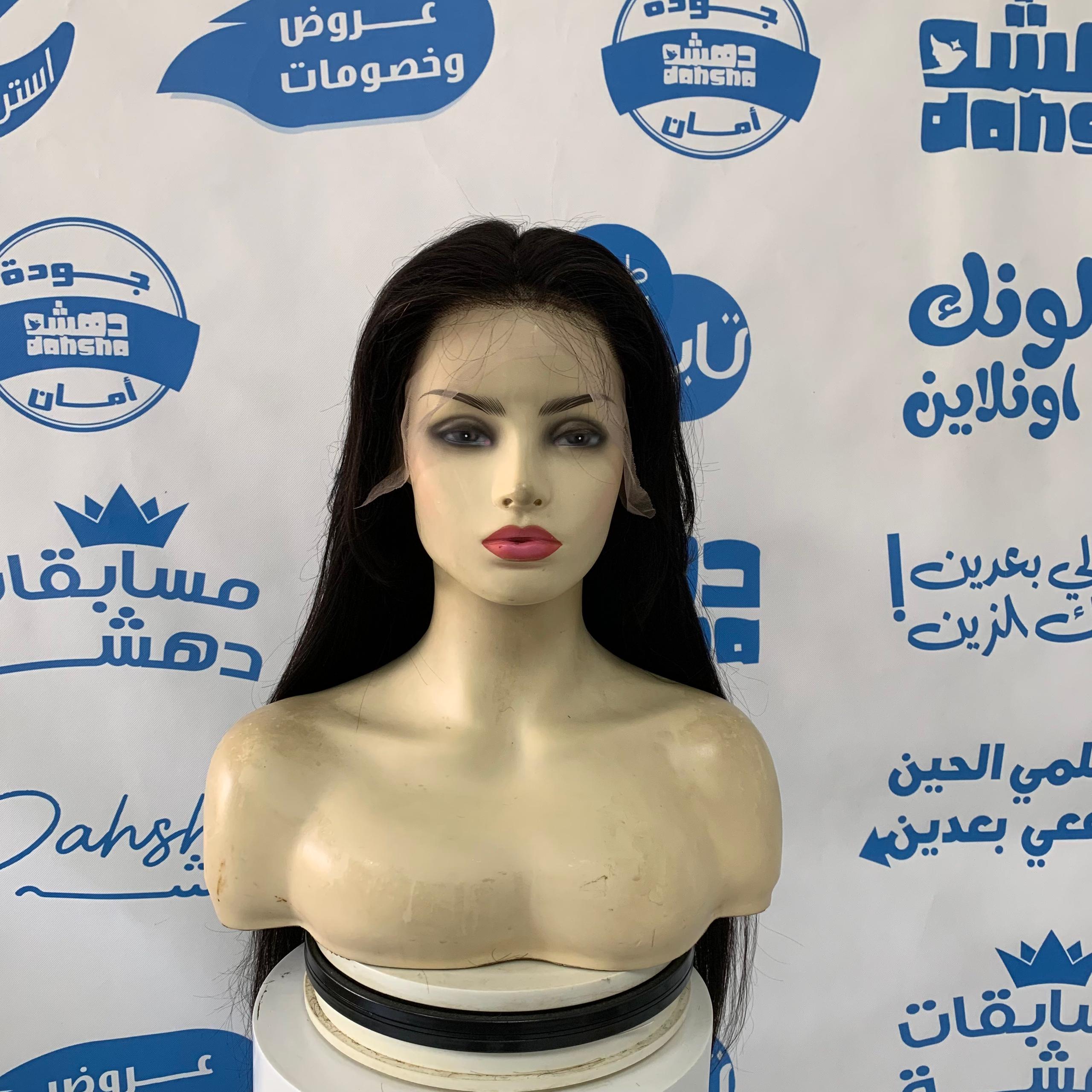 باروكه شعر طبيعي 22 انش كثافه 250%  غره جانبيه