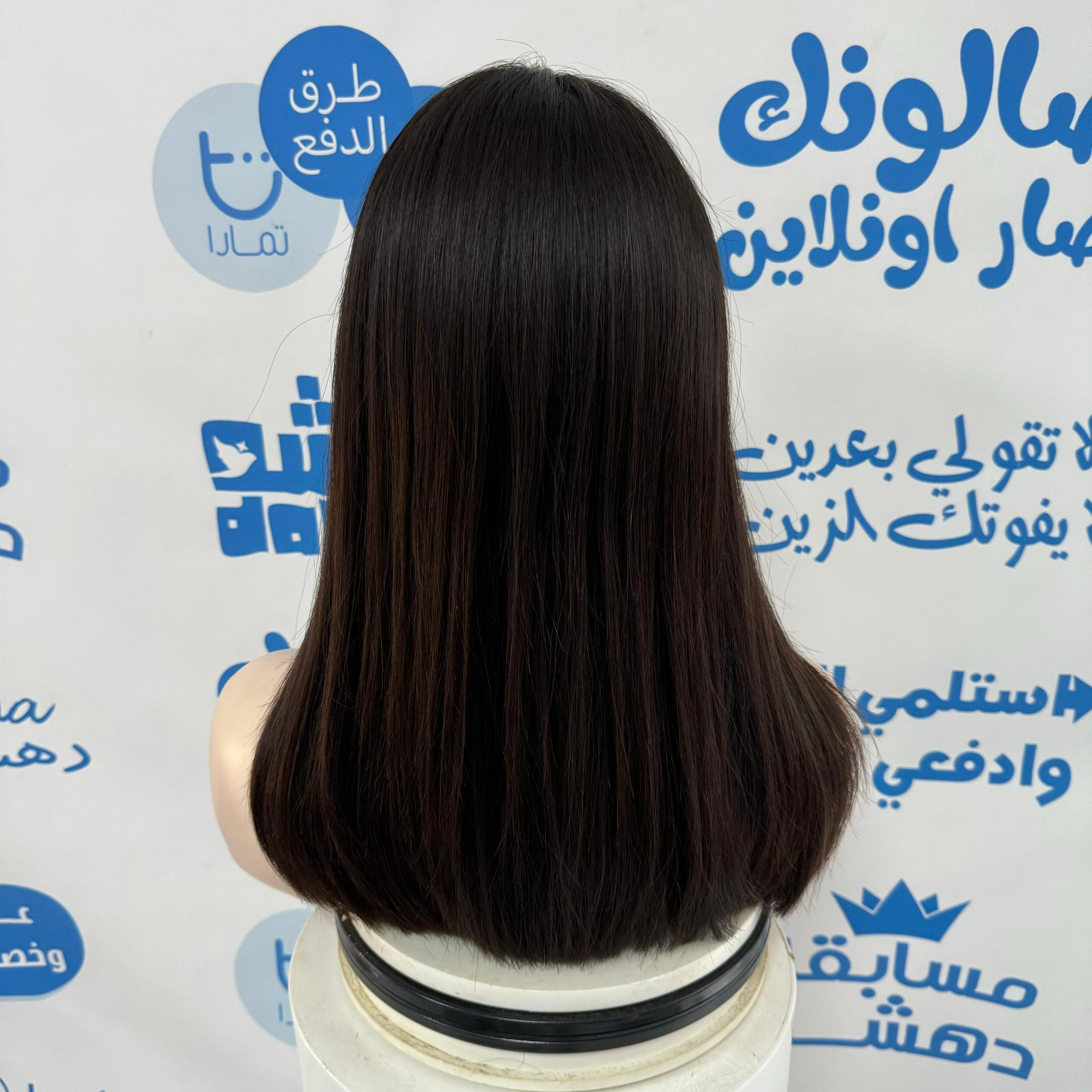 باروكه شعر طبيعي 16 انش كثافه 180 % جذور حرير بالكامل